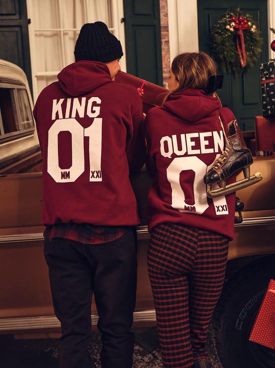 2er Set King Queen Hoodie Paket – Couple Goals
