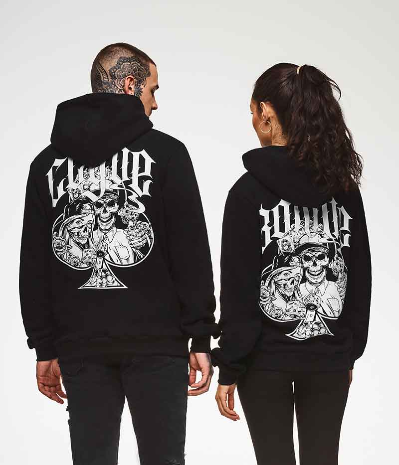 Bonnie & Clyde Tattoo Hoodies